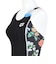 アリーナ（ARENA）水着 レディース 水泳 フィットネスワンピース スパッツ 黒 M-3Lサイズ AS6FWF13L BKBK フィットネス水着