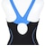 アリーナ（ARENA）水着 レディース 水泳 フィットネスワンピース スパッツ 黒×青 M-3Lサイズ AS6FWF11L BKBL フィットネス水着