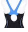 アリーナ（ARENA）水着 レディース 水泳 フィットネスワンピース スパッツ 黒×青 M-3Lサイズ AS6FWF11L BKBL フィットネス水着