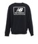 ニューバランス（new balance）ウーブンラベルクルーネックスウェット MT6175T5BK