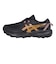 アシックス（ASICS）ランニングシューズ トレランシューズ ゲル ベンチャー 11 ウォータープルーフ ブラック オレンジ 1011C159.002 アウト…