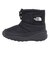 ザ・ノース・フェイス（THE NORTH FACE）ジュニア ブーツ ヌプシ ブーティ ロゴ ショート ブラック NFJ52280 KK