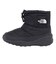 ザ・ノース・フェイス（THE NORTH FACE）ジュニア ブーツ ヌプシ ブーティ ロゴ ショート ブラック NFJ52280 KK