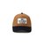 ニューエラ（NEW ERA）ジュニア キャップ Youth 9FORTY A-Frame Duck Canvas ウーブンパッチ ライトブロンズ ネイビーコー…