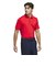 アディダス（adidas）ゴルフウェア 吸汗速乾 ファブリックミックス バックメッシュ 半袖シャツ KUH58-JF4887RED