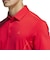 アディダス（adidas）ゴルフウェア 吸汗速乾 ファブリックミックス バックメッシュ 半袖シャツ KUH58-JF4887RED