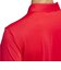 アディダス（adidas）ゴルフウェア 吸汗速乾 ファブリックミックス バックメッシュ 半袖シャツ KUH58-JF4887RED