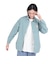 クリフメイヤー（KRIFF MAYER）長袖シャツ ヘムラウンド オーバー シャツ 2344402LX:60:SAGE-GREEN グリーン 速乾 静電ケア