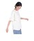 クリフメイヤー（KRIFF MAYER）接触冷感 吸水速乾 半袖 ウェットプロテクト Aライン Tシャツ 花 2347881LX:5:OFF オフホワイト