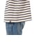 クリフメイヤー（KRIFF MAYER）チルタイムマルチボーダー半袖Tシャツ 2343100-9:NATURAL