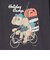 クリフメイヤー（KRIFF MAYER）アニマル半袖Tシャツ プードル 2347204-17:CHARCOAL