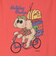 クリフメイヤー（KRIFF MAYER）アニマル半袖Tシャツ プードル 2347204-35:RED