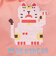 アミナ（amina）交差縫い巾着 ショルダー バッグ 7CRP4202 PK NEKO