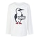チャムス（CHUMS）キッズ ブービーロゴブラッシュド ロングスリーブTシャツ CH21-1294-W001