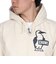 チャムス（CHUMS）スウェット パーカー ブービー ロゴ ジップパーカー CH00-1420-W095 オフホワイト 裏起毛 綿100