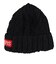 チャムス（CHUMS）ニット帽 ニットキャップ ネパールニットワッチ CH05-1397-K001 ブラック ウール100％ ケーブル編み