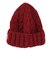 チャムス（CHUMS）ニット帽 ニットキャップ ネパールニットワッチ CH05-1397-R026 エンジ ウール100％ ケーブル編み
