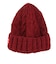 チャムス（CHUMS）ニット帽 ニットキャップ ネパールニットワッチ CH05-1397-R026 エンジ ウール100％ ケーブル編み