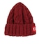 チャムス（CHUMS）ニット帽 ニットキャップ ネパールニットワッチ CH05-1397-R026 エンジ ウール100％ ケーブル編み