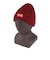 チャムス（CHUMS）ニット帽 ニットキャップ ネパールニットワッチ CH05-1397-R026 エンジ ウール100％ ケーブル編み