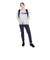 ホールアース（Whole Earth）長袖 BEAR Tシャツ WE2TDZ53 GRY ライトグレー 速乾