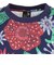 ゴースローキャラバン（GOSLOWCARAVAN）半袖Tシャツ ストレッチサッカー 総柄プリントTシャツ 346124 NVY ネイビー 速乾