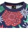 ゴースローキャラバン（GOSLOWCARAVAN）半袖Tシャツ ストレッチサッカー 総柄プリントTシャツ 346124 NVY ネイビー 速乾