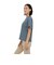 ホールアース（Whole Earth）カットソー 半袖 LONG COOL Tシャツ WE2TDZ57 BGRY 冷感 速乾