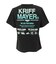 クリフメイヤー（KRIFF MAYER）ジュニア 楽LUCK-Tシャツ ロゴ J2444305:17:CHARCOAL 速乾