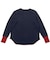 クリフメイヤー（KRIFF MAYER）ハニカムワッフルバイカラーロンT W2517831:79:NAVY