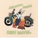 クリフメイヤー（KRIFF MAYER）裏起毛 ワンポイント バイクラビット スウェットシャツ 2523104:9:NATURAL