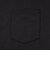 ホールアース（Whole Earth）ポケット付き 半袖Tシャツ WE2VDZ77 BLK