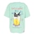 ゴースローキャラバン（GOSLOWCARAVAN）RAY綿 猫と麦酒 半袖Tシャツ 麦酒風呂 362617 MNT