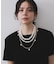 【マルチWAY】ネックレスにもなるパール調チェーンベルト