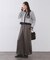 サテンイージーワイドパンツ【洗濯機OK】