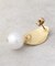 メタル×フェイクパール ボリュームピアス