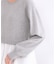 ペプラムドッキングニットワンピース【洗濯機OK】