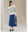 シャンブレータフタタックフレアスカート【洗濯機OK】
