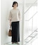 【ストレッチ／防シワ／洗濯機OK】美脚イージーワイドパンツ《SS～LL／7col／セットアップ可／丈が選べる》