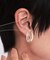 クリア×メタルコンビワンタッチピアス