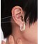 クリア×メタルコンビワンタッチピアス