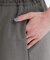 ウエストサテンワイドパンツ【洗濯機OK／イージーアイロン】