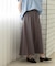 【接触冷感】サテンイージーフレアスカート《洗濯機OK》