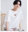 【モンチッチ】フロントプリント＆ロゴ刺繍ショートTシャツ《洗濯機OK》