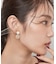 シェルxエポデザインピアス