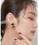 レオパード柄シャギーピアス