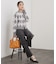 アーガイルジャカードニットカーディガン【洗濯機OK】