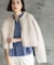 シャギーショートカーディガン【洗濯機OK】