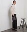 フェザー襟付きニットカーディガン【洗濯機OK】