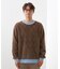 【ふんわり心地いい肌触り】　ダイヤ柄シャギーニット